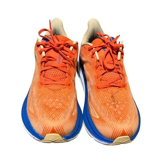Hoka One One Bondi 9.5 Mens Running Shoes Orange/Blue Size 10.5 Lightweight - Picture 5 of 15